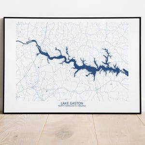Lake Gaston North Carolina & Virginia Map - Pittsburgh Map Company