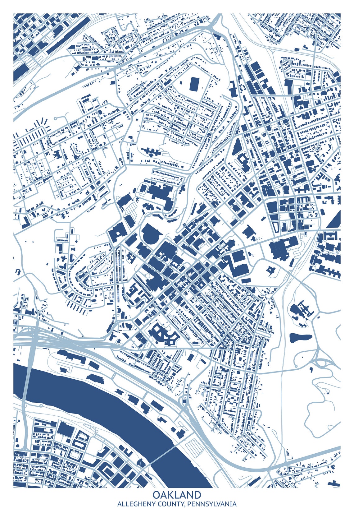 Map Of Oakland Pittsburgh Pa Map Of Oakland Pittsburgh Pa