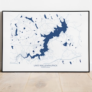 Lake Wallenpaupack PA Map - Pittsburgh Map Company