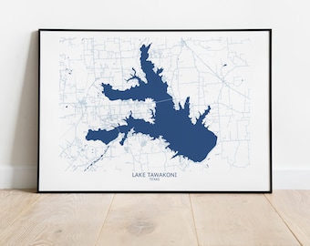 Lake Tawakoni Texas Map - Pittsburgh Map Company