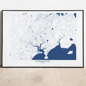 Scarborough Maine Map - Pittsburgh Map Company