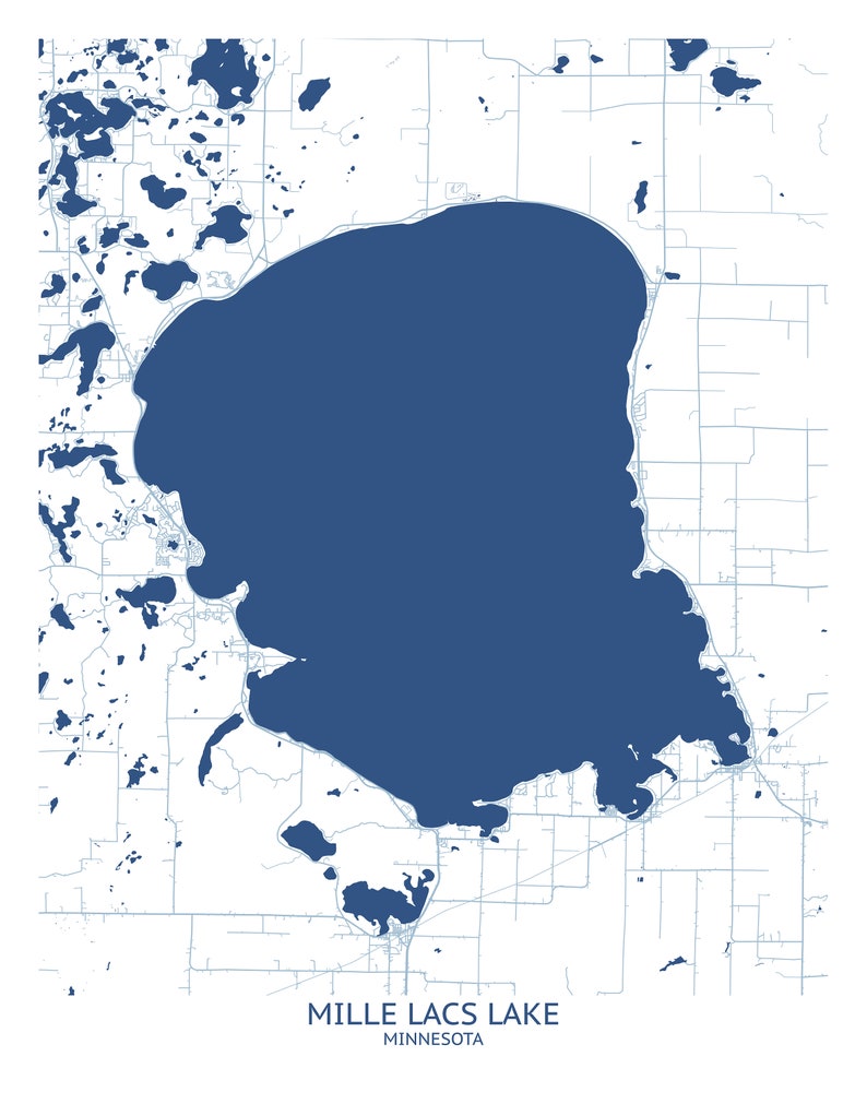 Mille Lacs Lake Minnesota Map Pittsburgh - Il 794xN.3447854194 Kyh4