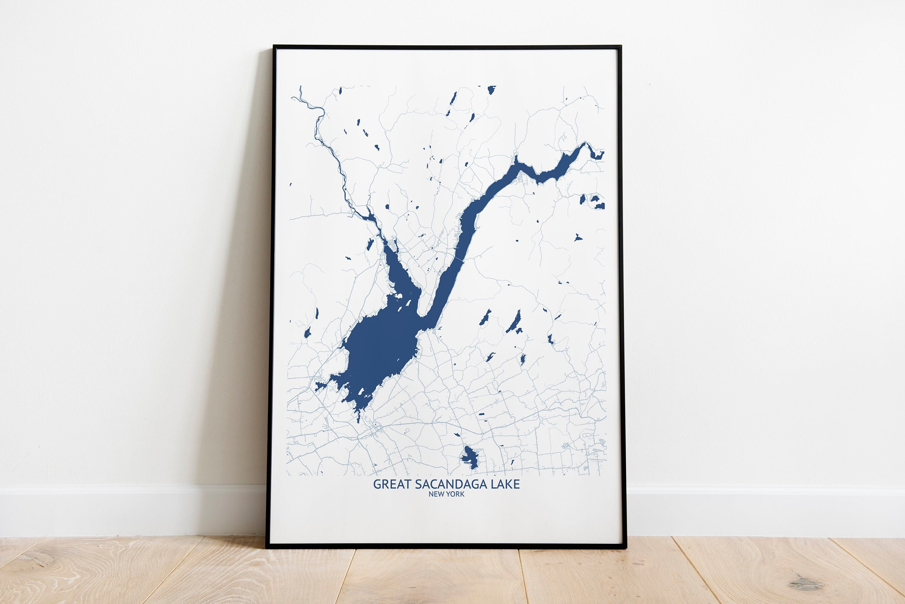 Great Sacandaga Lake Map Pittsburgh Map Company - Etsy