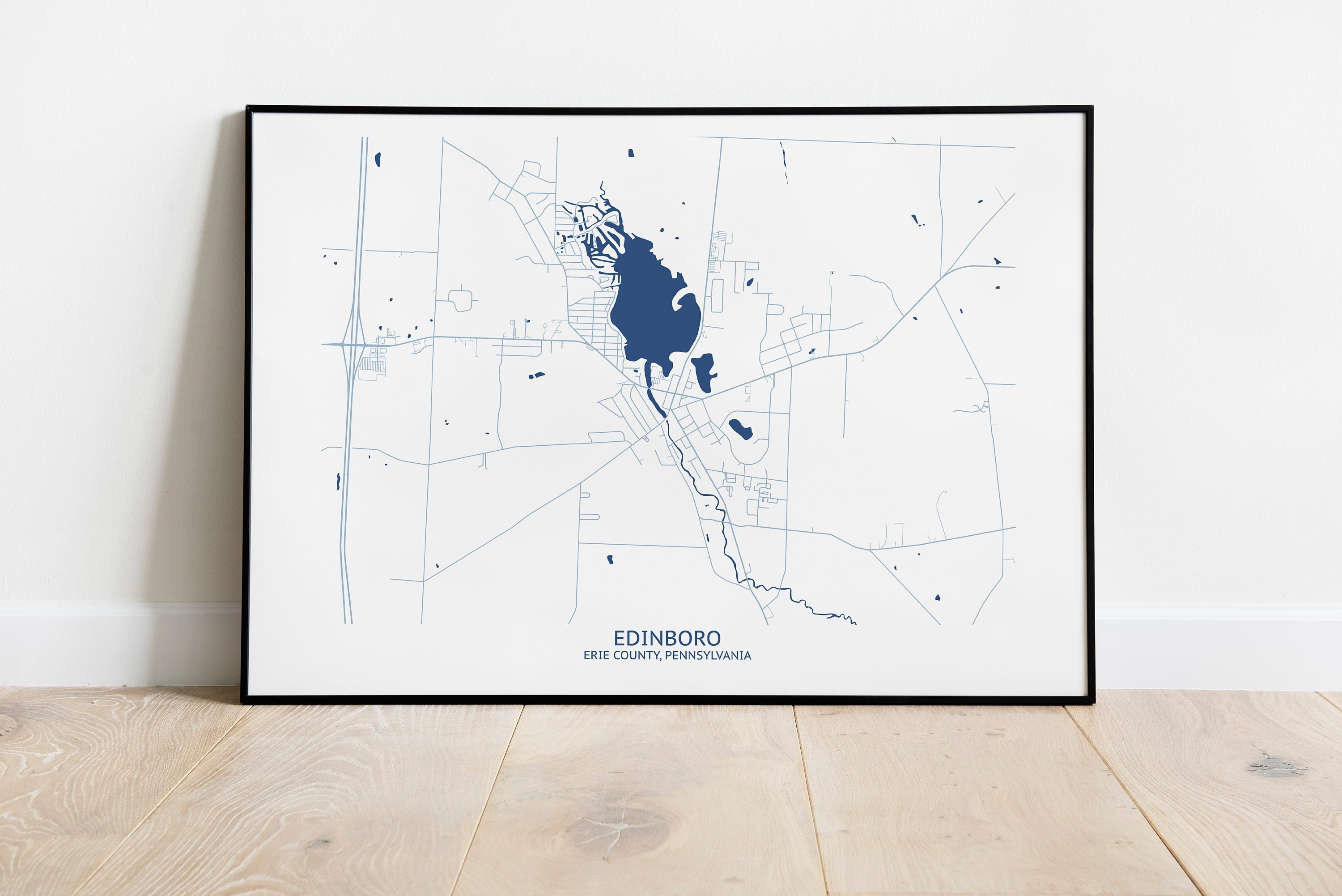 Edinboro PA Map - Pittsburgh Map Company