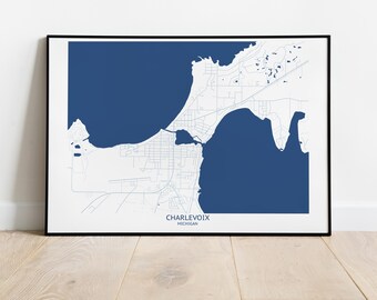 Charlevoix Michigan Map - Pittsburgh Map Company