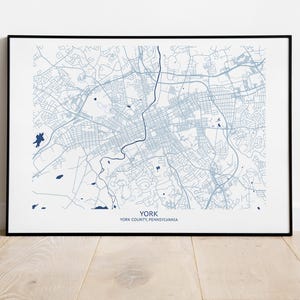 York PA Map - Pittsburgh Map Company