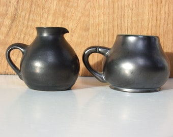 Vintage Keramik mini Becher Krug Vase handgetöpfert