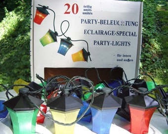 Vintage Lichterkette Terrasse Garten Außenbeleuchtung Party 80er