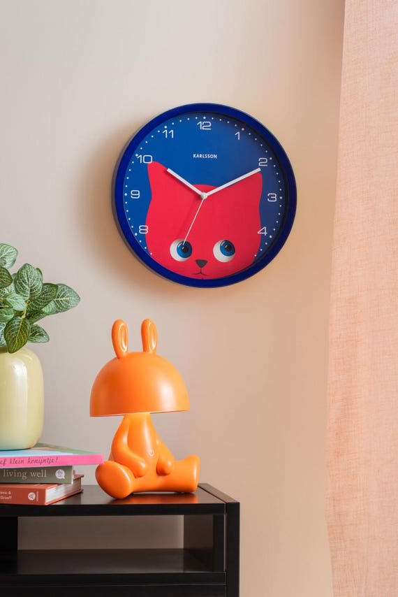 KARLSSON 掛時計　カラフル　キューブ Wall Clock Peekaboo Karlsson - Etsy