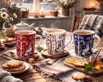 Iittala Taika Espresso Cup & Saucer Set – Owl Design by Klaus