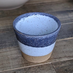 Two Toned Speckled Flower Pot image 7