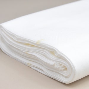 Vtg SARASHI Japonés Algodón Blanco Blanqueado Tradicional Tela de Propósito General Tenugui Toalla Kimono Gasa Muslin POR METRO imagen 10