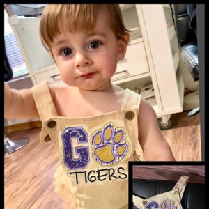 Cotton Unisex bubble  LSU appliqué
