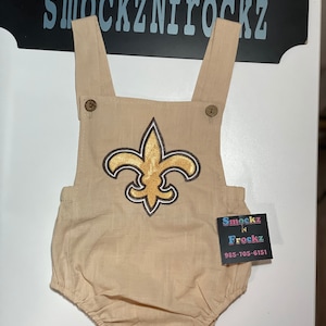Saints  fleur-de-lis Cotton unisex romper