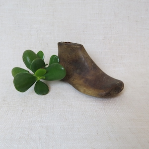 Cute Antique Wood Wooden Shoe Makers Baby Shoe Form; Distressed Shabby Small; Decorative Shelf Display Piece; Old and Rustic