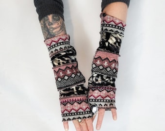 Hand Sleeves Arm Warmers Glam Festival Accessories Dance Wear Gogo Boho Hippie Raver Punk Funky Evening Gloves