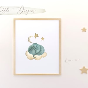 Dragons Watercolor Clipart Set Baby Nursery Illustration - Etsy