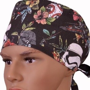 STAR WARS unisex scrub cap 100% linen, men&#39;s scrub cap, surgical cap, surgery hat