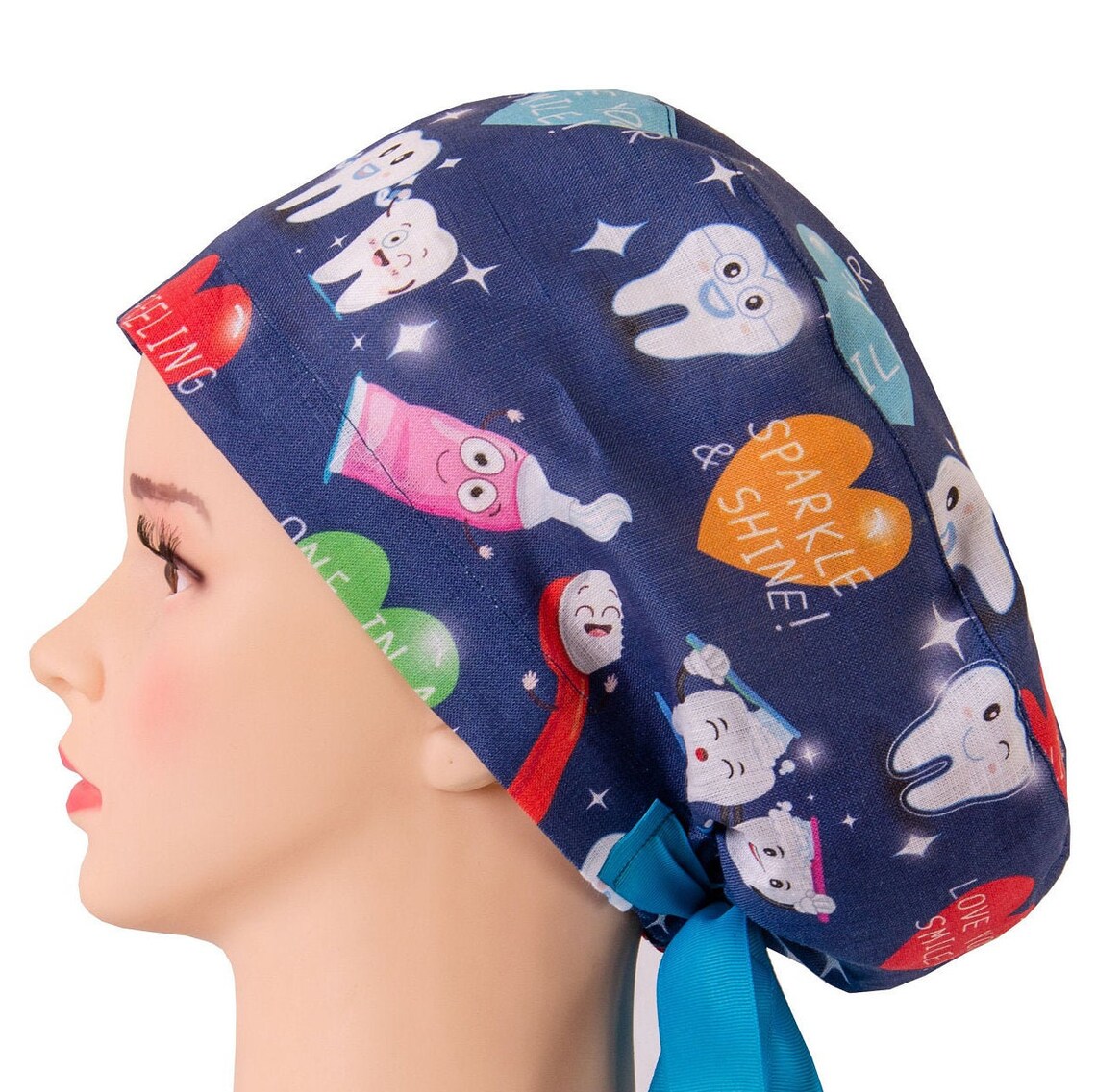 Dentist scrub cap 100 linen Scrub hat women's Euro Etsy