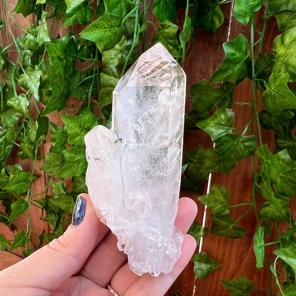 6.45 oz Arkansas Quartz Crystal Point Cluster. Natural Water Clear Quartz Points from Arkansas. You get this piece!