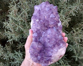 2.8 Lb. Purple Amethyst Crystal Cluster with Metal Display Stand. You get this piece!