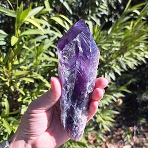 9.92 oz. Bahia Amethyst Crystal Point. Amethyst Quartz Point. You get this piece!