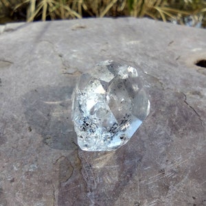 0.36 oz. Raw Herkimer Diamond Quartz Crystal Specimen from Turtle Clan Ridge in Fonda NY. 10 grams. H7. You get this piece image 10