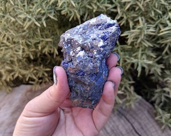3 oz Blue Azurite Crystals with Copper from Bisbee, Az.