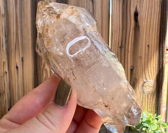 6.75 oz. Double Terminated Smoky Quartz Crystal with MOVING Enhydro. You get this piece!