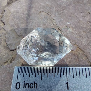 0.36 oz. Raw Herkimer Diamond Quartz Crystal Specimen from Turtle Clan Ridge in Fonda NY. 10 grams. H7. You get this piece image 6