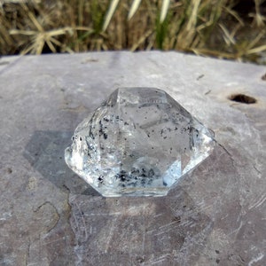 0.36 oz. Raw Herkimer Diamond Quartz Crystal Specimen from Turtle Clan Ridge in Fonda NY. 10 grams. H7. You get this piece image 4