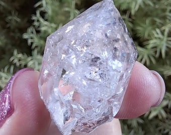 0.32 oz Raw Herkimer Diamond Quartz Crystal Cluster Specimen from Turtle Clan Ridge in Fonda NY. 9 Grams. H11. You get this piece!