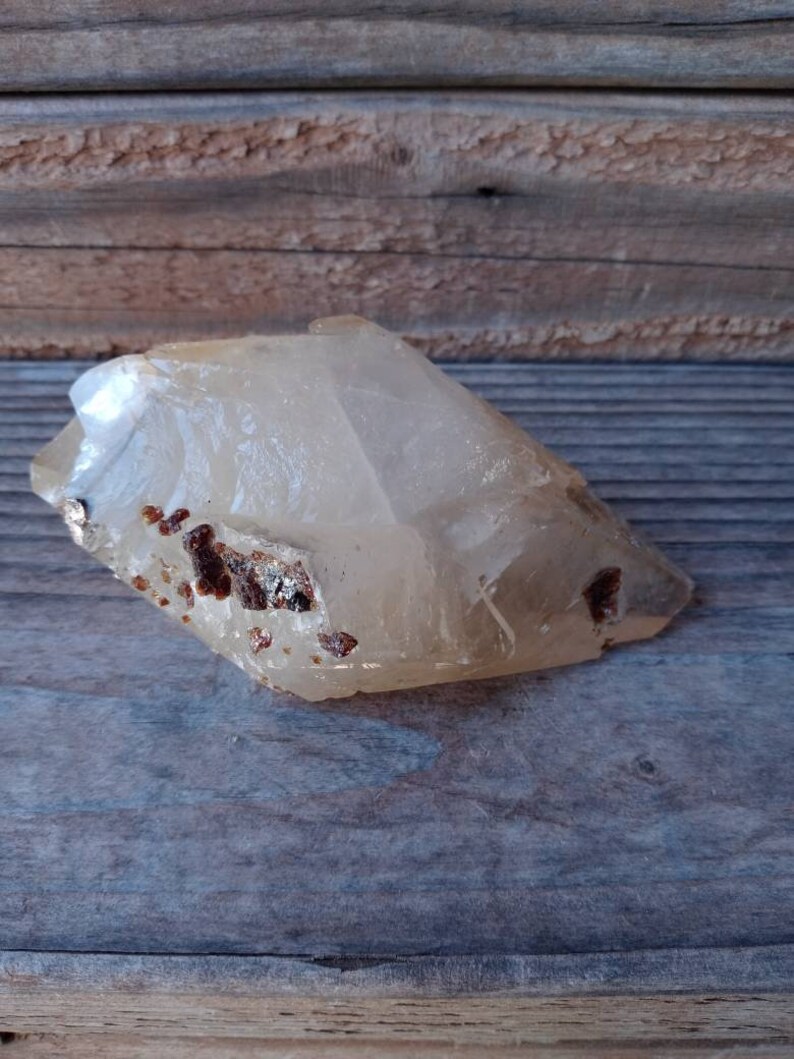 Large Dog Tooth Calcite with Sphalerite from Elmwood Mine in Etsy