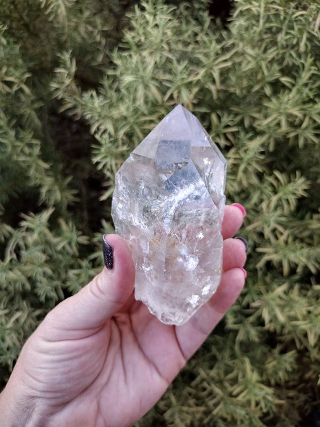 7 Oz Clear Quartz Crystal Point. Twin Quartz Points. All - Etsy