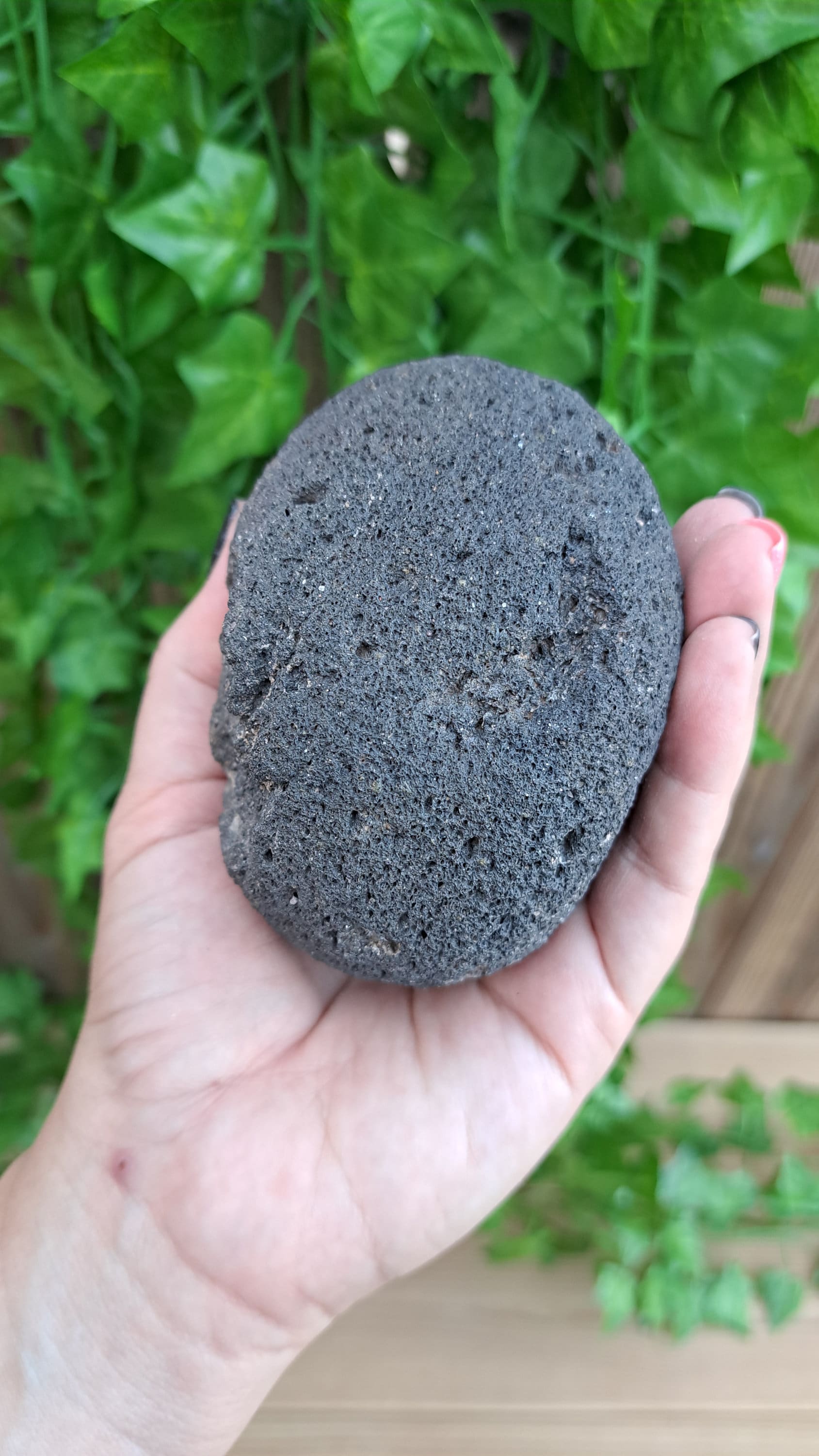 100% Natural Egyptian Rounded Black Pumice Stone from the Red Sea