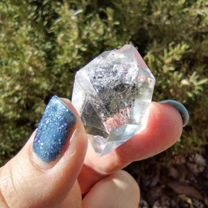 0.36 oz. Raw Herkimer Diamond Quartz Crystal Specimen from Turtle Clan Ridge in Fonda NY. 10 grams. H7. You get this piece image 9