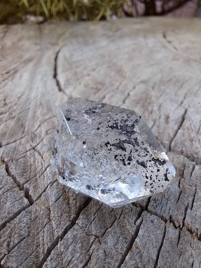 0.41 Oz Large Herkimer Diamond Quartz Crystal With Non Moving Etsy