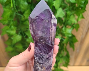 10.2 oz Bahia Amethyst Crystal Point. Amethyst Phantom Quartz Point. You get this piece!