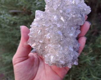 12.7 oz Dog Tooth Calcite Cluster from Linwood Mine in Buffalo Iowa. Calcite with Marcasite.