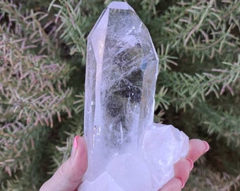 1.1 Lb Arkansas Quartz Crystal Point Cluster. Natural Water Clear Quartz Points from Arkansas. You get this piece!