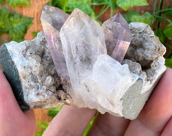 3.2 oz Amethyst Quartz Crystal Points Cluster from Goboboseb, Nambia. You get this piece!