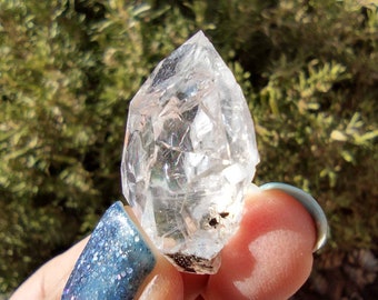 0.21 oz Herkimer Diamond Quartz Crystal Turtle Clan Ridge Mine in Fonda NY. 6 grams. H13. You get this piece!