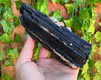 1.1 Lb. Natural Raw Black Tourmaline Crystal. Schorl Crystal. Protection Crystal. You get this piece!