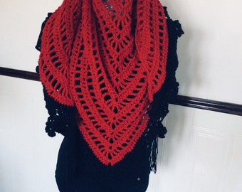 Red shawl