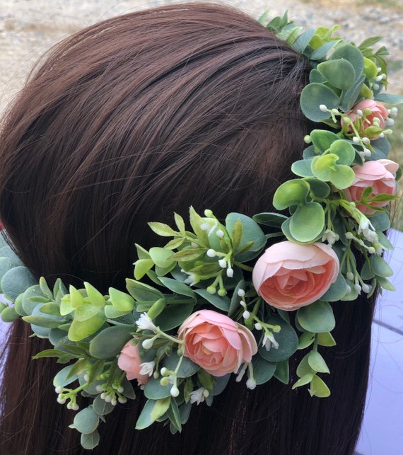 greenery flower crown