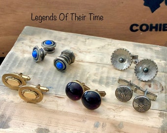 Vintage Cufflinks 20s to 60s, Stamped Snap Link, Swank and Kreisler Cufflinks