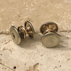 1920s Art Deco Gold Filled Cufflinks: Antique Sta Lokt Snap Links