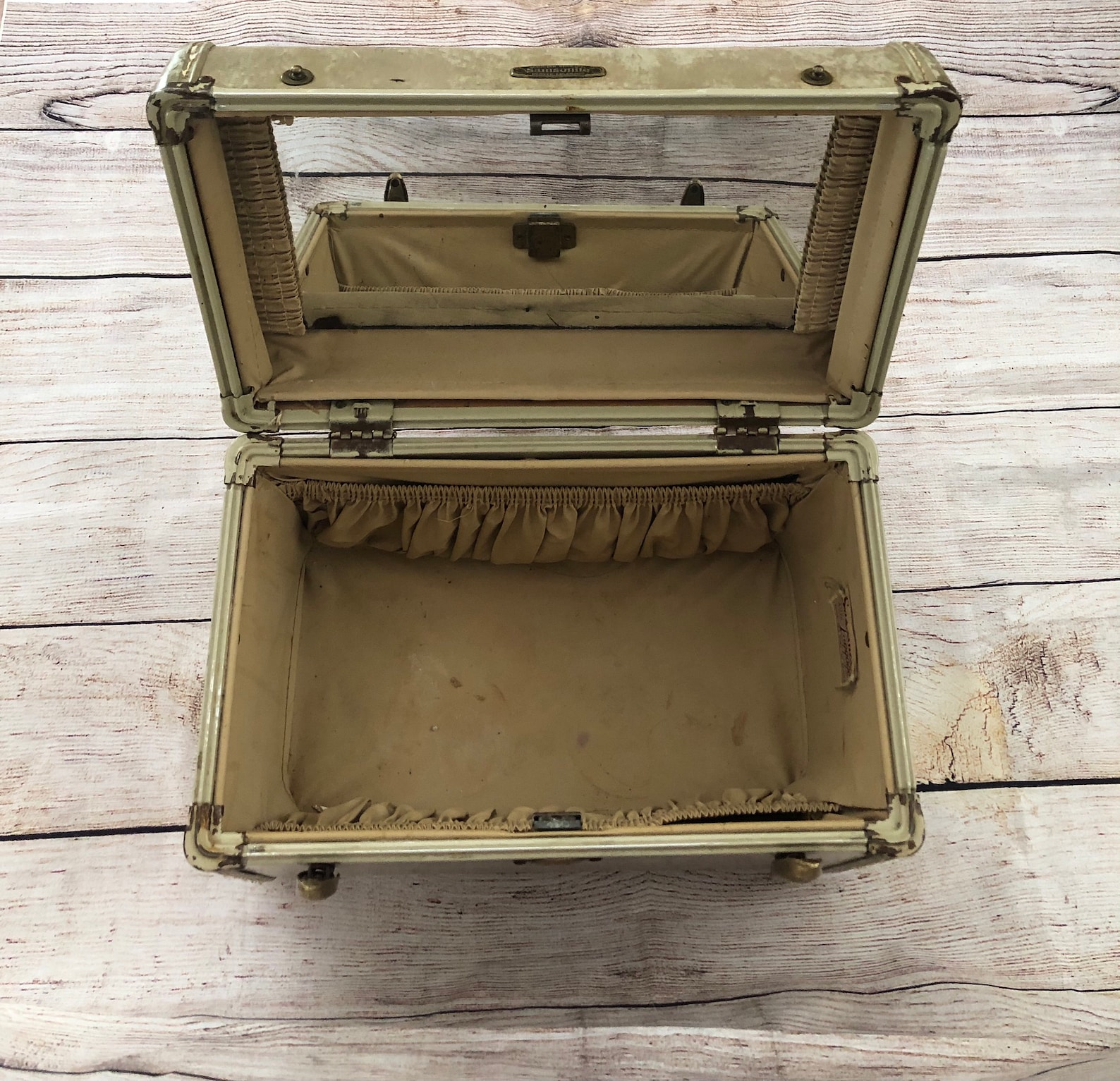 Train Case Luggage Vintage 1950's Samsonite Streamlite Etsy