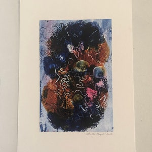 Dottie Clagett Choate Original Abstract Oil Painting, Vintage Abstract Expressionistic Art, Expressionist Paintings