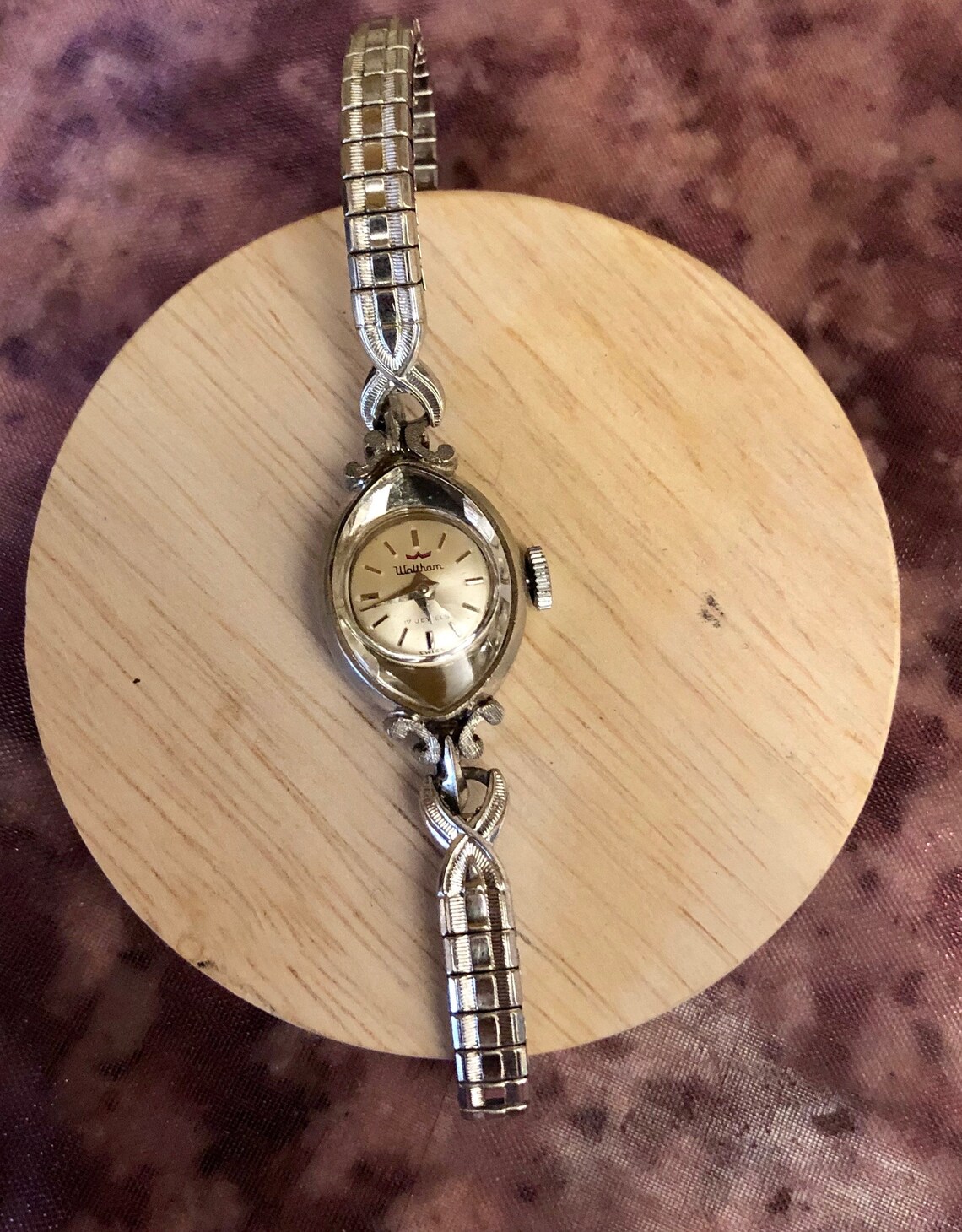 Vintage Waltham Ladies Wristwatch Speidel Twistoflex Band Etsy